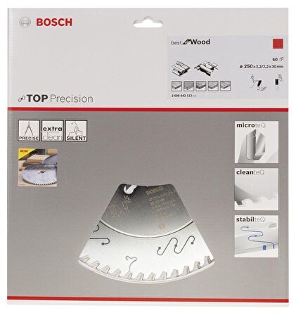 Bosch Best Kesim 250*30 mm 60 Diş Ahşap Testeresi 2608642112